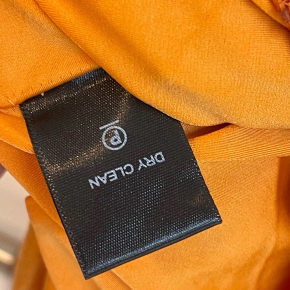 H:ours Sequin Embellishments Jimena Midi Dress Orange Women's Size Small NWT - Picture 9 of 13